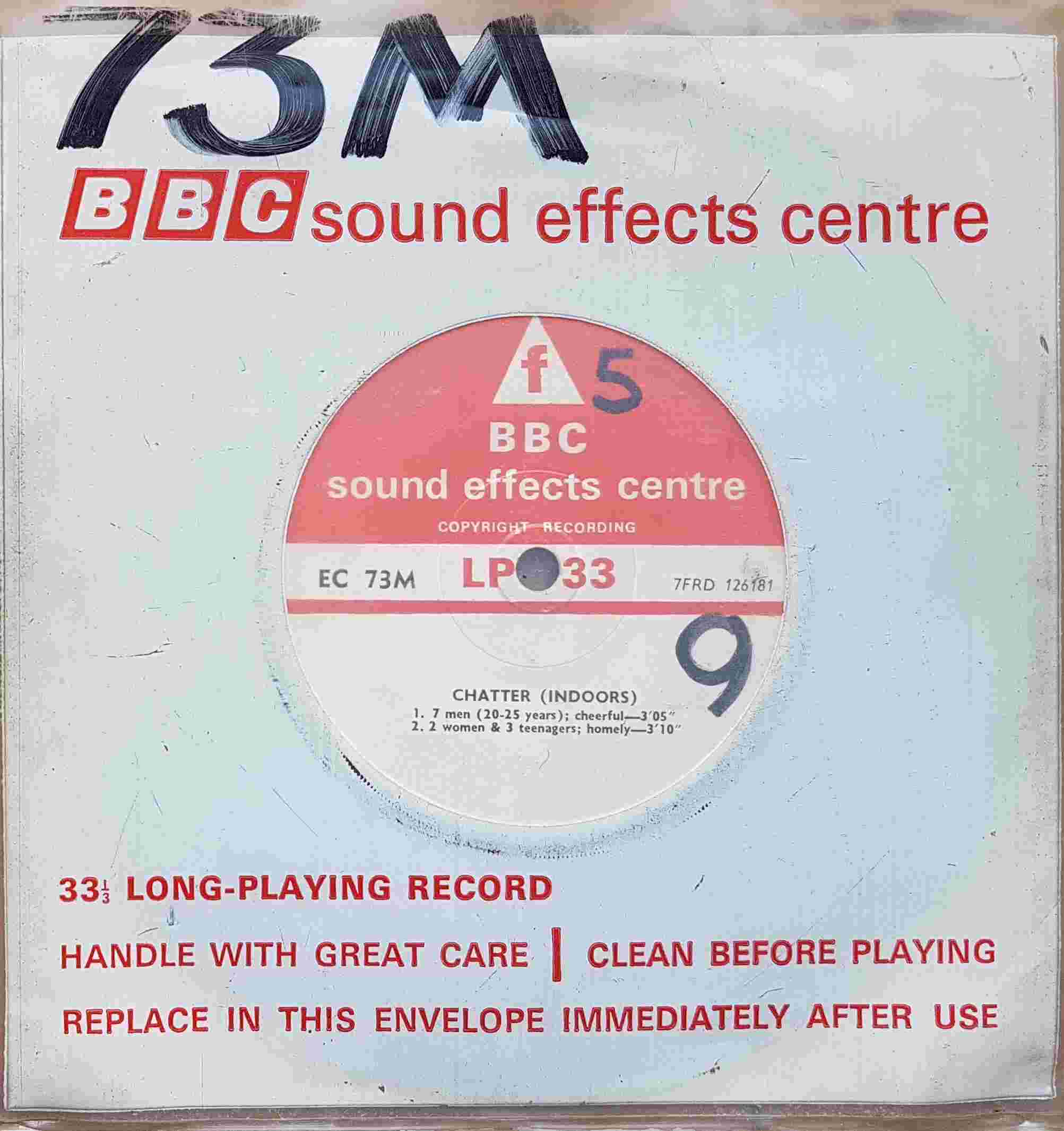 Picture of EC 73M Chatter - Indoors by artist Not registered from the BBC records and Tapes library